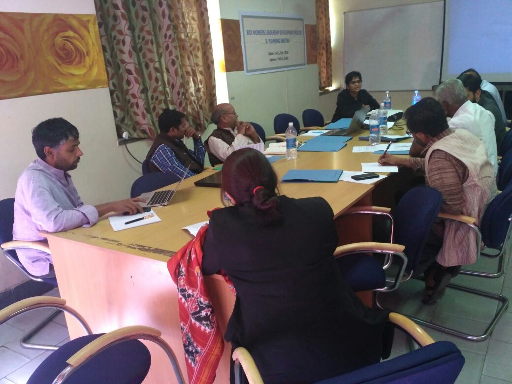 Bidi workers leadership development process and planning meeting