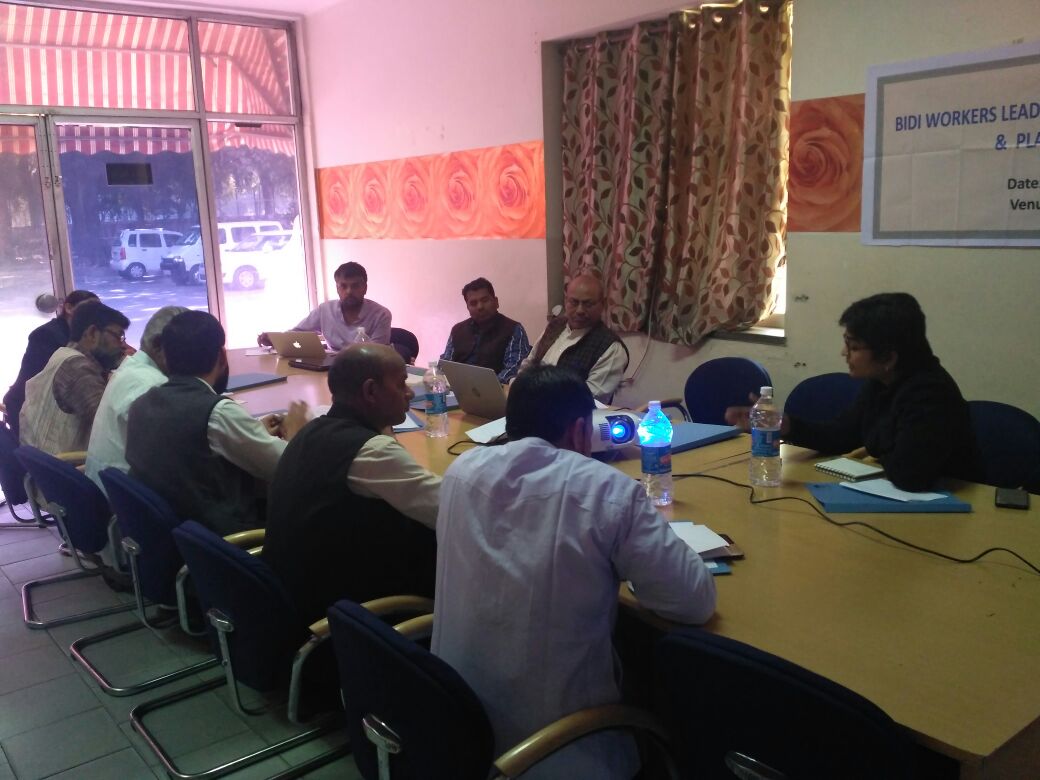 Bidi workers leadership development process and planning meeting